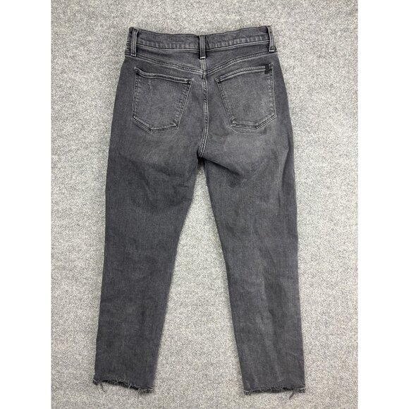 Joe's Jeans Jeans Womens 27 Washed Black The Honor High Rise Straight Distressed - Picture 8 of 10
